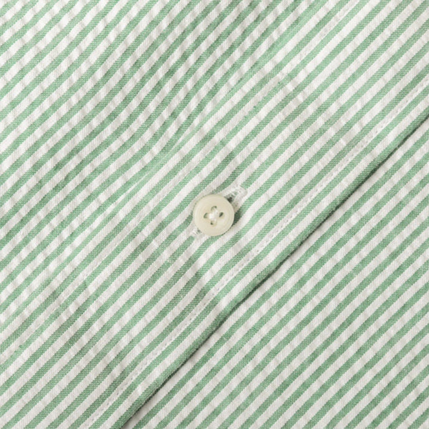 Mint Yarn-Dye Seersucker Button Down Shirt Green/White