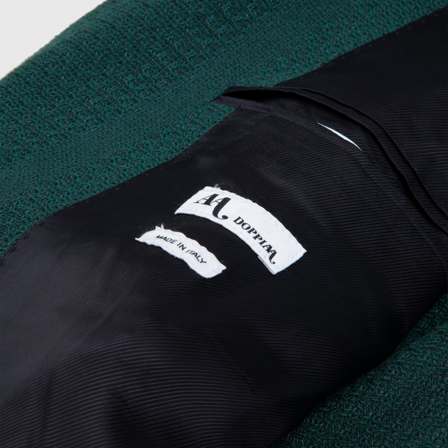 Double Breasted Jacket with Patch Pockets Green