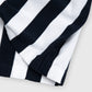 Long Sleeve Knit Shirt Navy & Cream