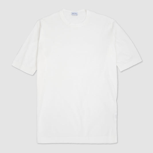 Knit Fine Gauge T-Shirt - White