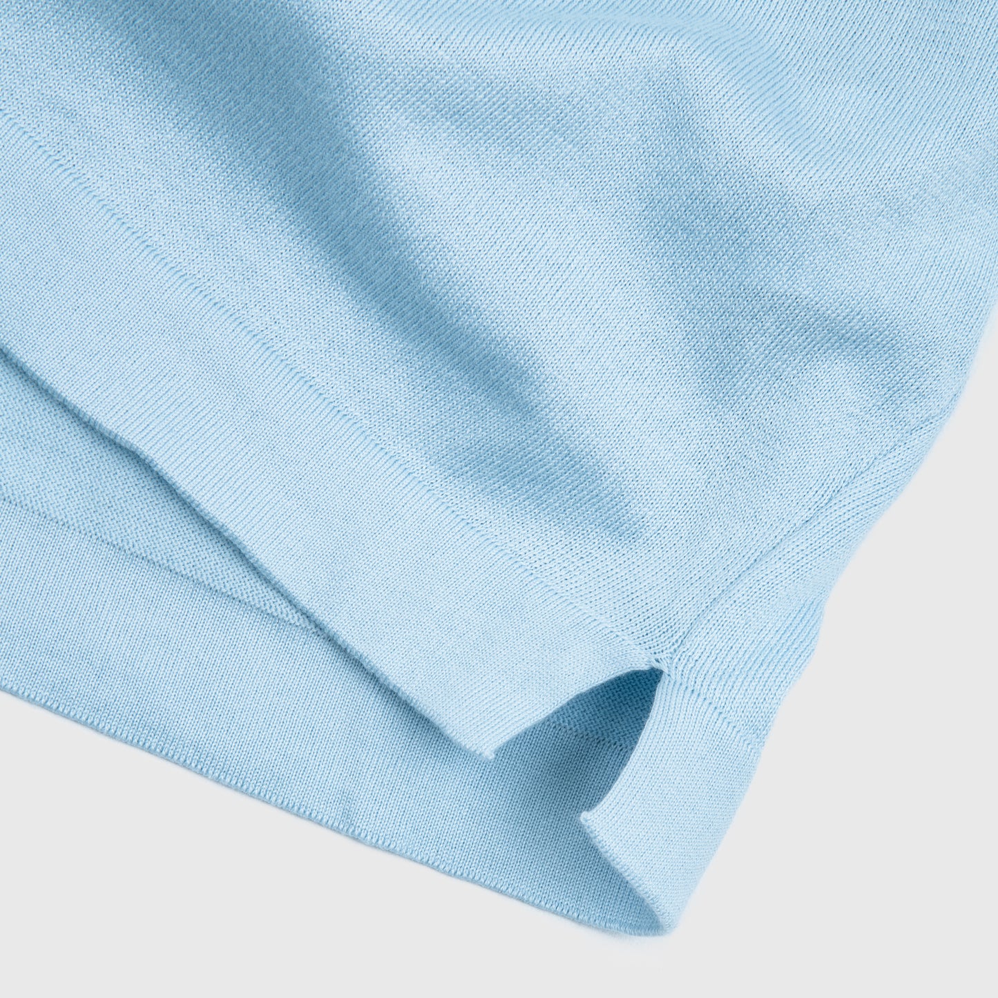 Knit Fine Gauge T-Shirt Light Blue