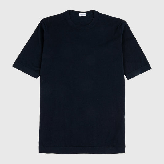 Knit Fine Gauge T-Shirt Navy