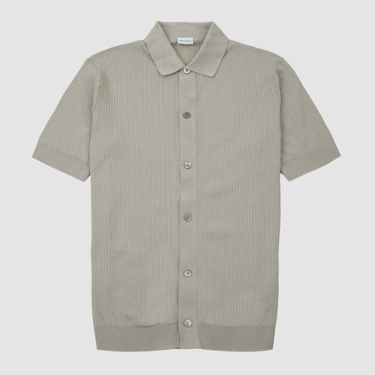 Knit Short Sleeve Shirt - Taupe