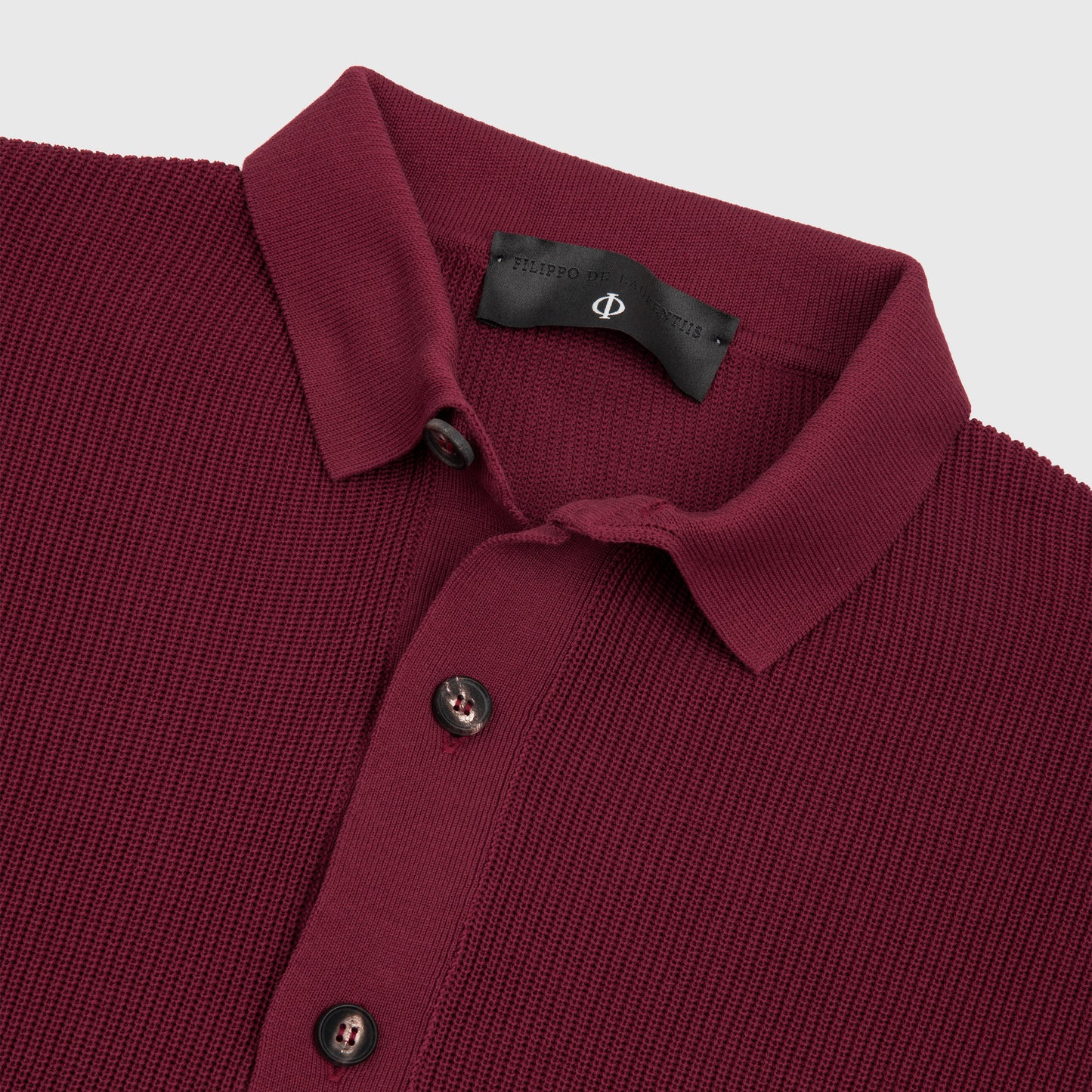 Long Sleeve Knit Polo