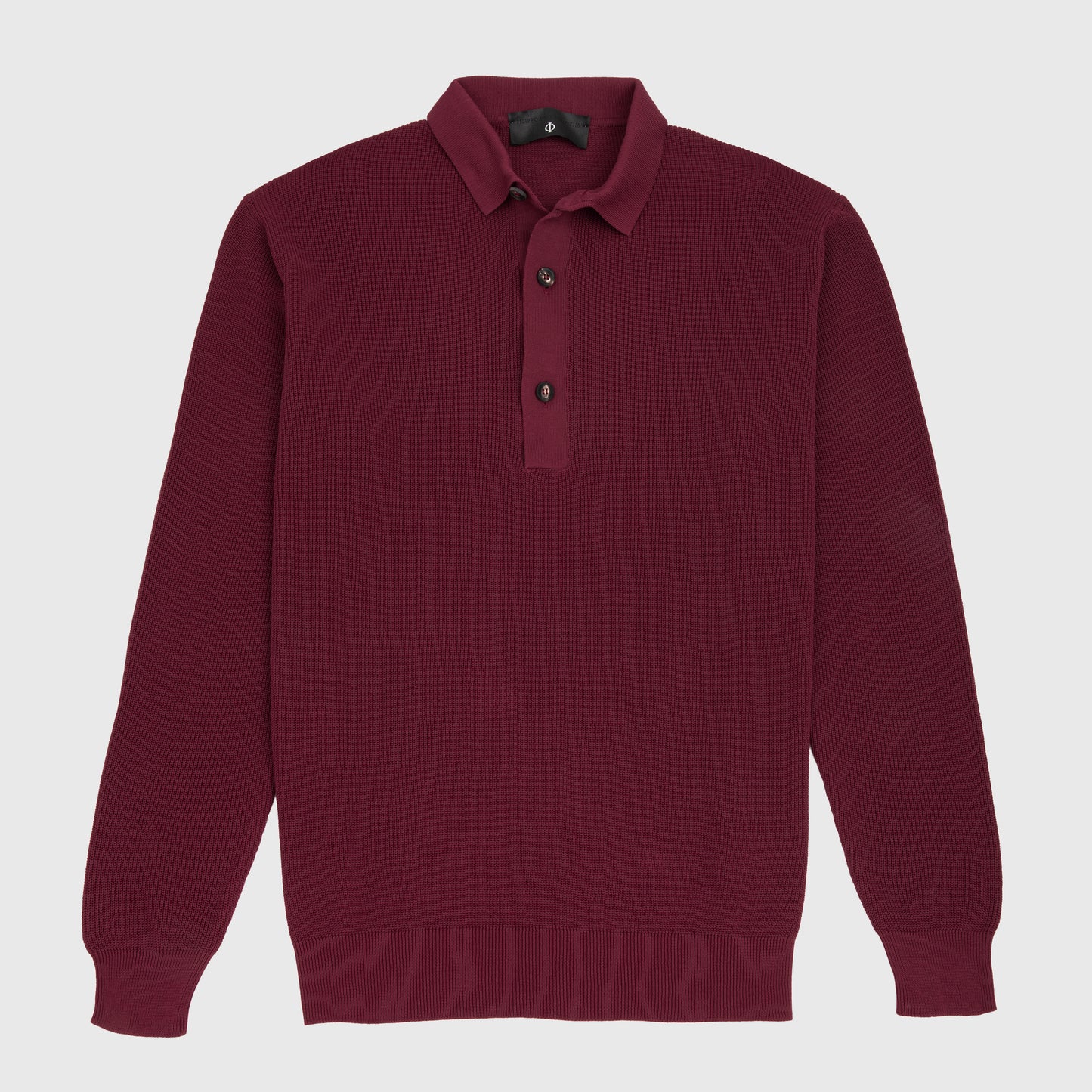 Long Sleeve Knit Polo