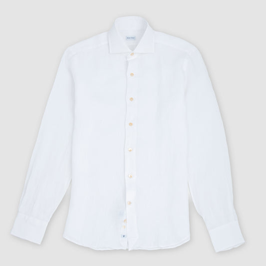 Solid Linen Shirt White