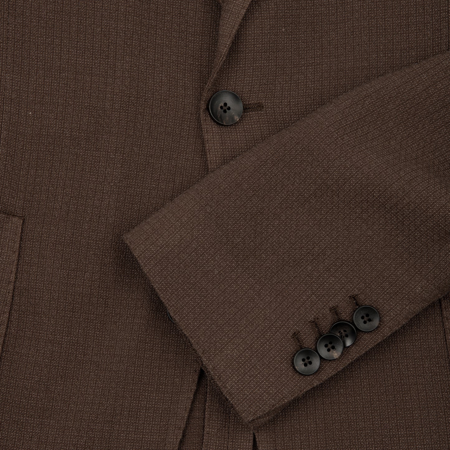 Wool and Silk Single Breasted Jacket - Beige