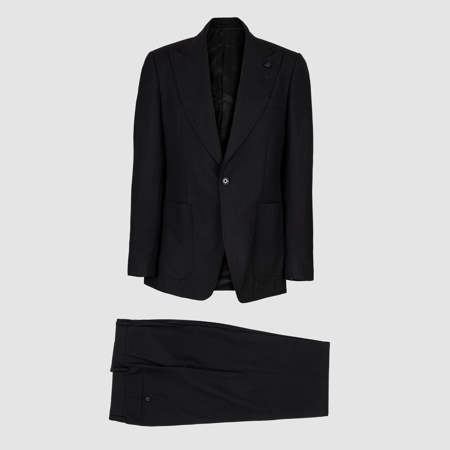 Wool Peek Lapel Attitude Single Breasted Suit