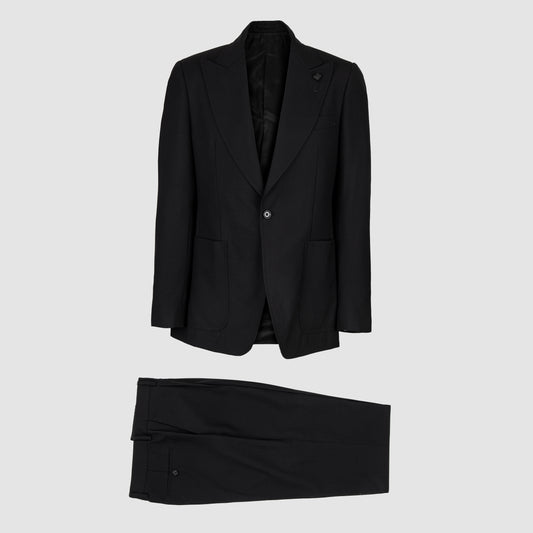 Wool Peek Lapel Attitude Single Breasted Suit