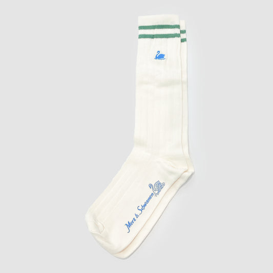 Cotton Socks - White/Grass
