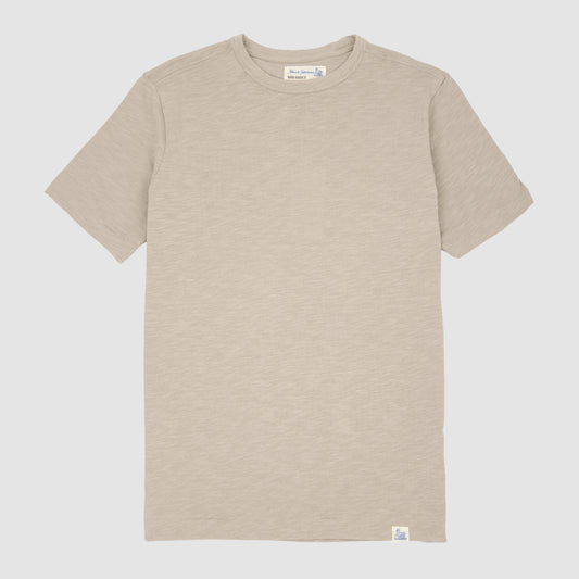 Pima Slub Cotton Relaxed Fit 5,8 oz T-Shirt - Greige