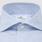 White & Blue striped, Eduardo Spread Collar, Napoli Fit 170/2 Dress Shirt