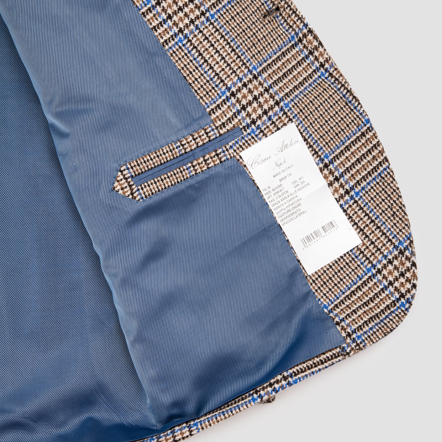 Overcheck Cashmere Jacket