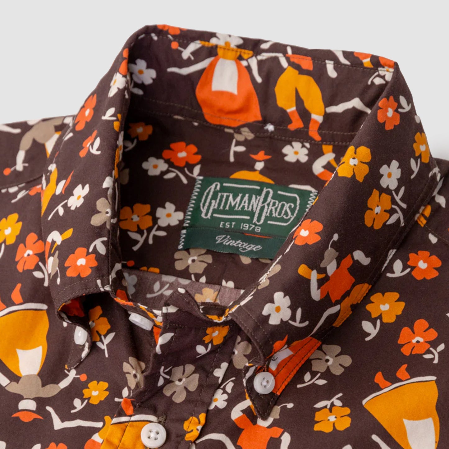 Oktoberfest Button Down Shirt Burgundy