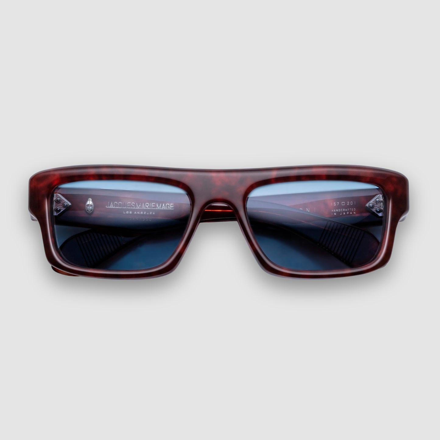 Cleavon 57, Breccia Blue Lenses,Light Gold Hardwear