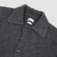 English Rib Sweater Jacket Dark Grey