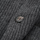 English Rib Sweater Jacket Dark Grey