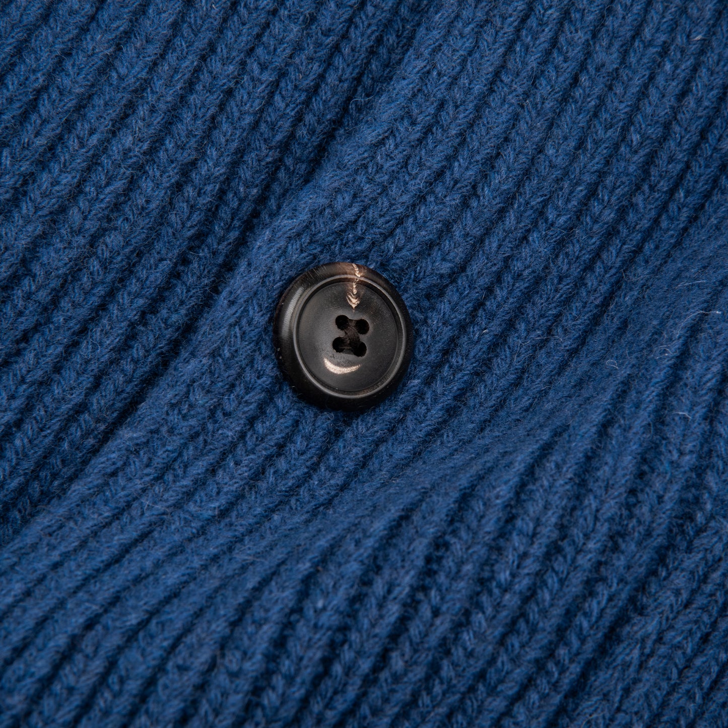 English Rib Sweater Jacket Blue