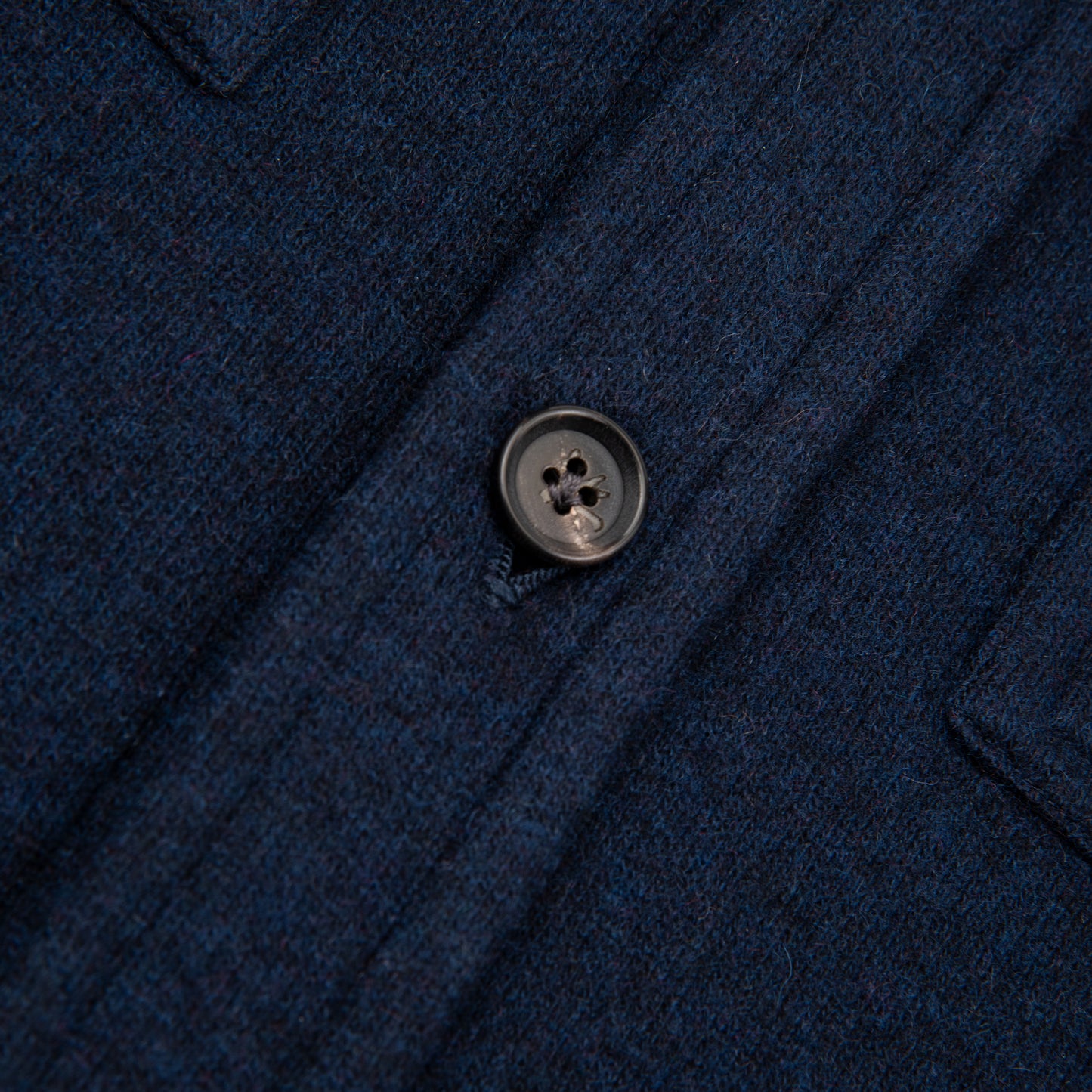 Double Face Cashmere Overshirt Navy