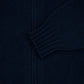 Full Zip Cardigan Wool Cashmere Blue