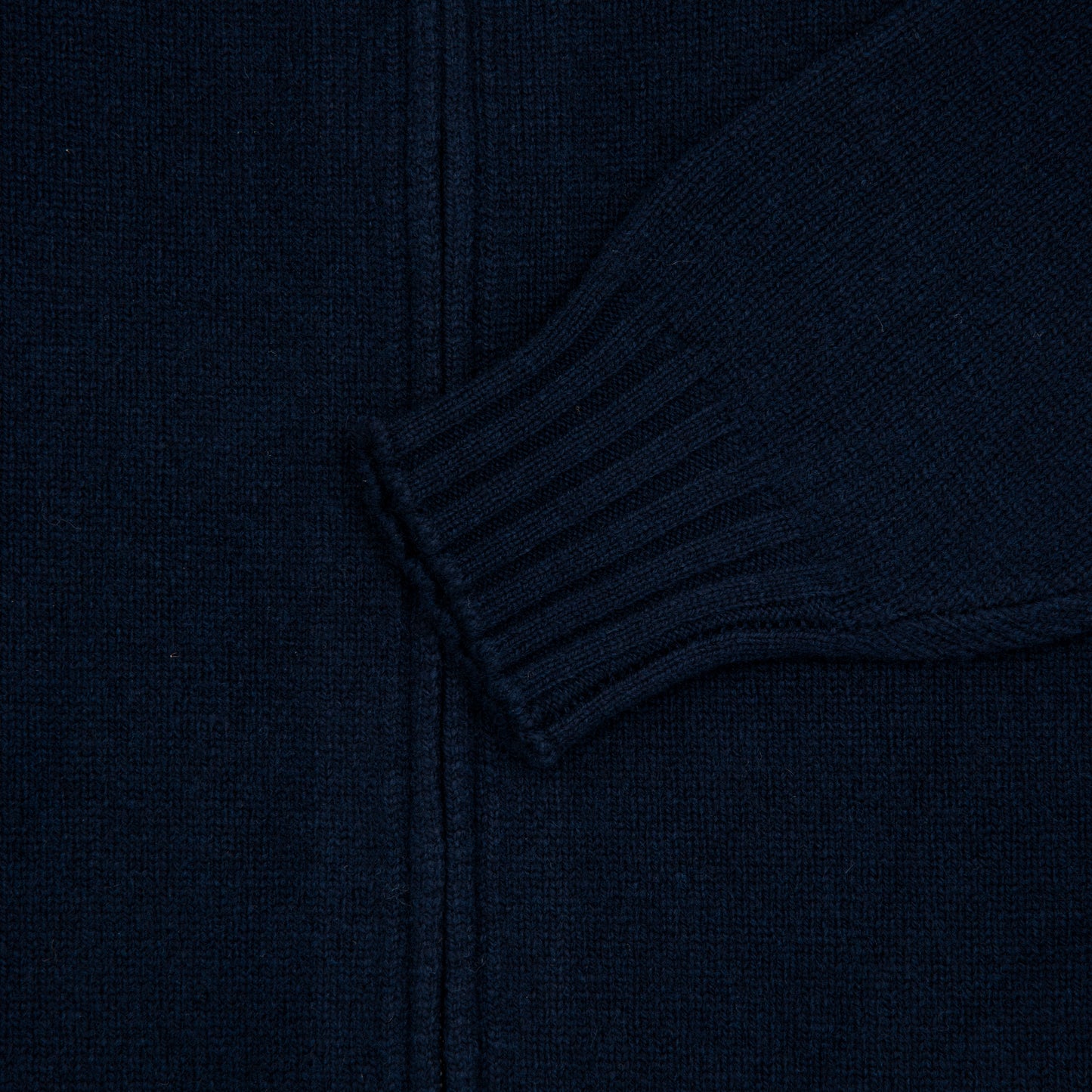 Full Zip Cardigan Wool Cashmere Blue