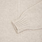 Full Zip Cardigan Wool Cashmere Cream