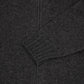 Full Zip Cardigan Wool Cashmere Dark Grey Melange