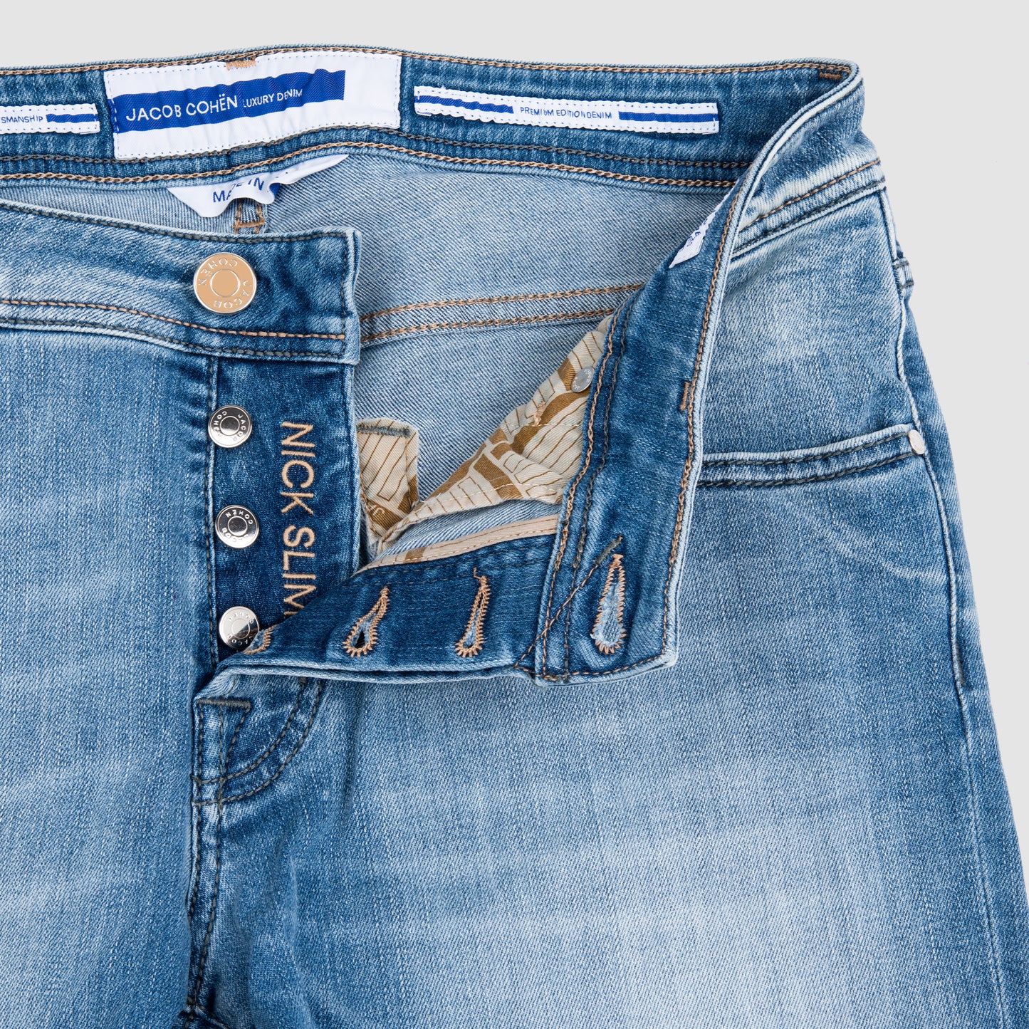 5 Pocket Nick Super Slim Fit with Natural Patch Jeans Light Blue