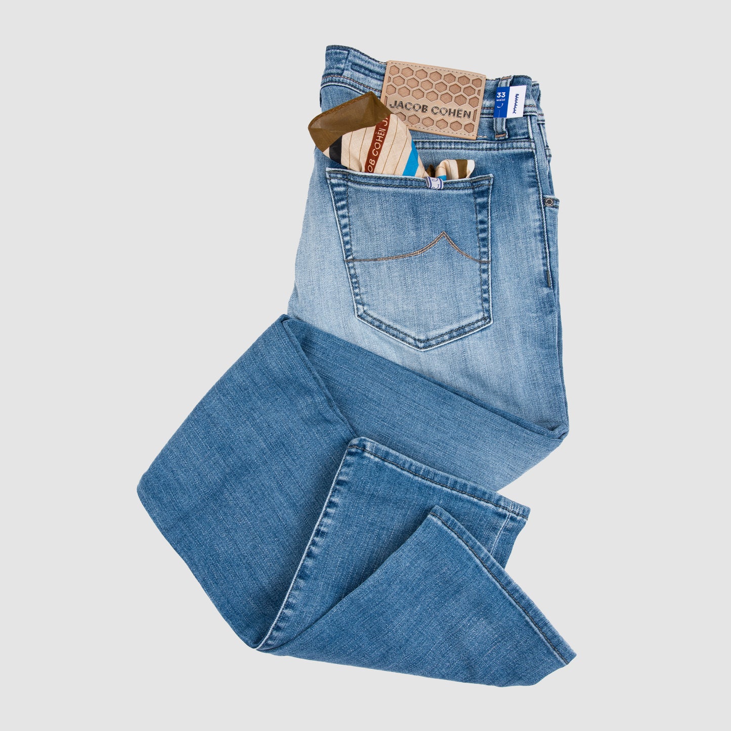 5 Pocket Nick Super Slim Fit with Natural Patch Jeans Light Blue