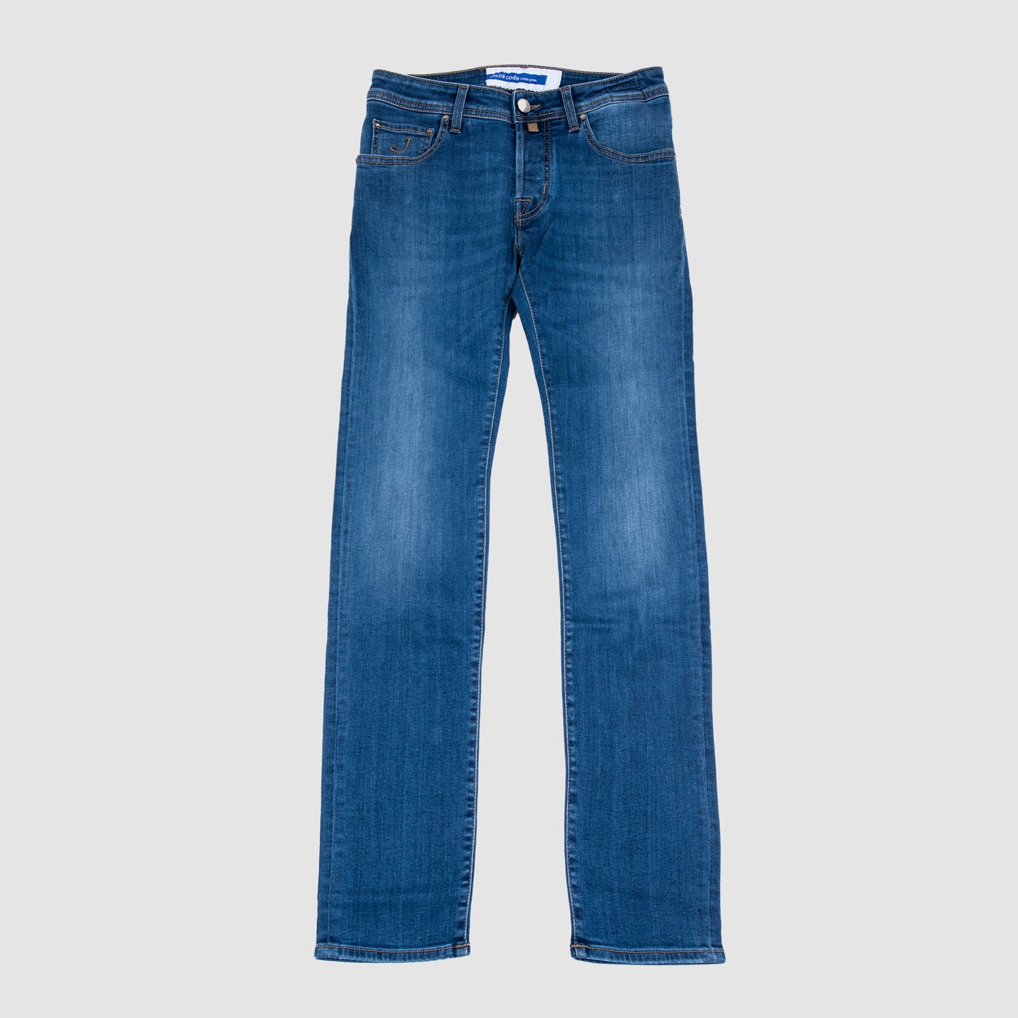 5 Pocket Nick Super Slim Fit with Natural Patch Jeans - Mid Blue