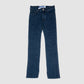 5 Pocket Bard Straight Fit with Orange Patch Jeans Mid Blue