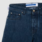 5 Pocket Bard Straight Fit with Orange Patch Jeans Mid Blue