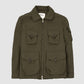 Field Jacket Water Repellent Nylon with Padding Green