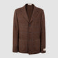 Unstructured Blazer Patch Pockets Brown