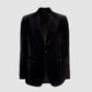 Velvet Single Breasted Notch Lapel Sportjacket