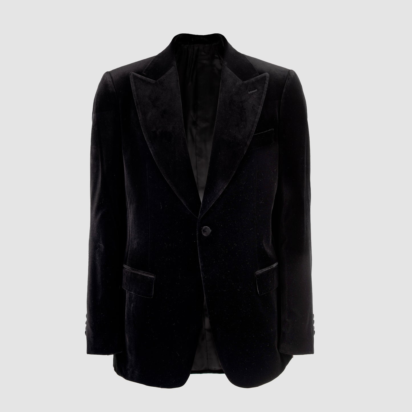 Velvet Single Breasted Notch Lapel Sportjacket