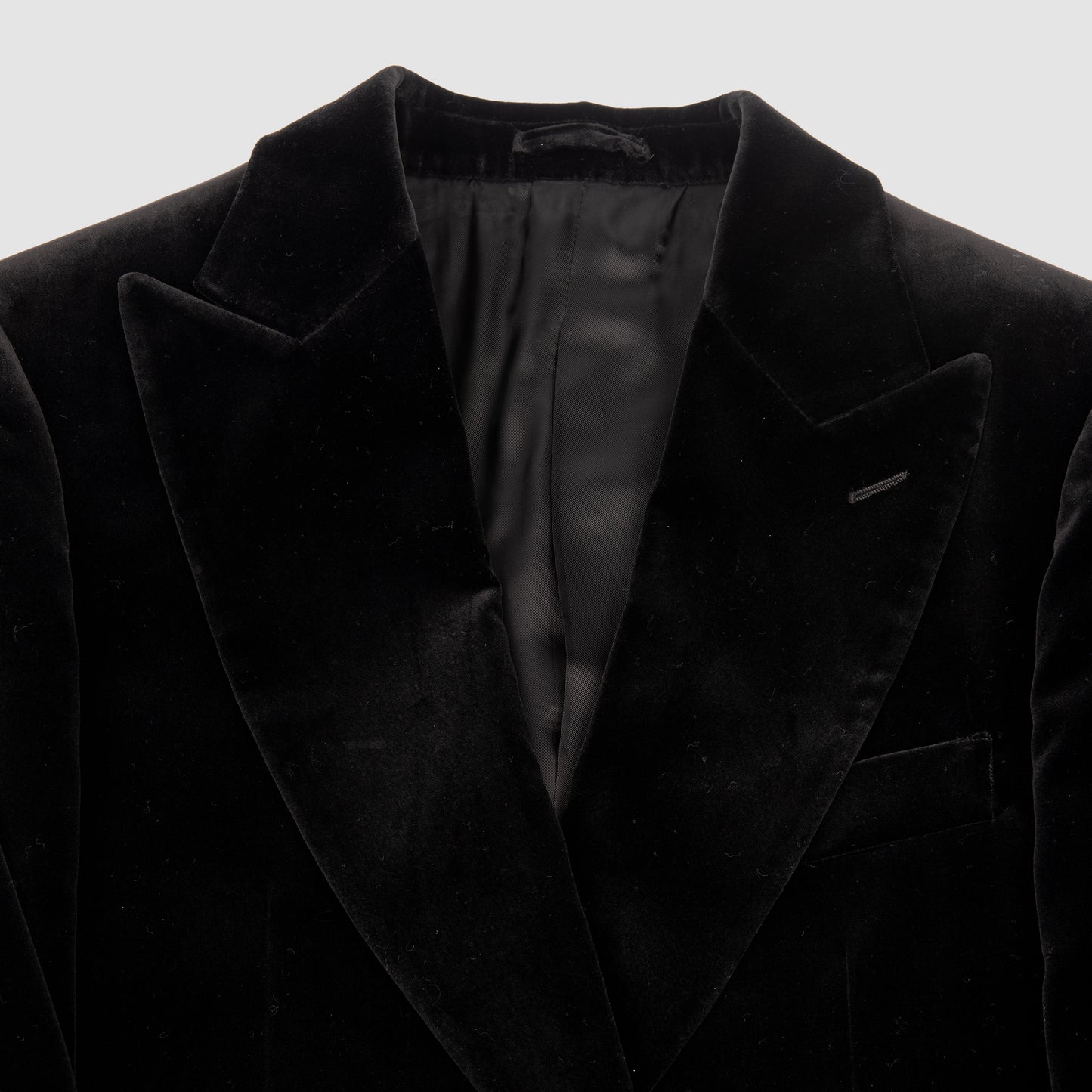 Velvet Single Breasted Notch Lapel Sportjacket