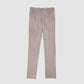 Deluxe Wool Comfort Flannel Jogger Beige and Dark Brown