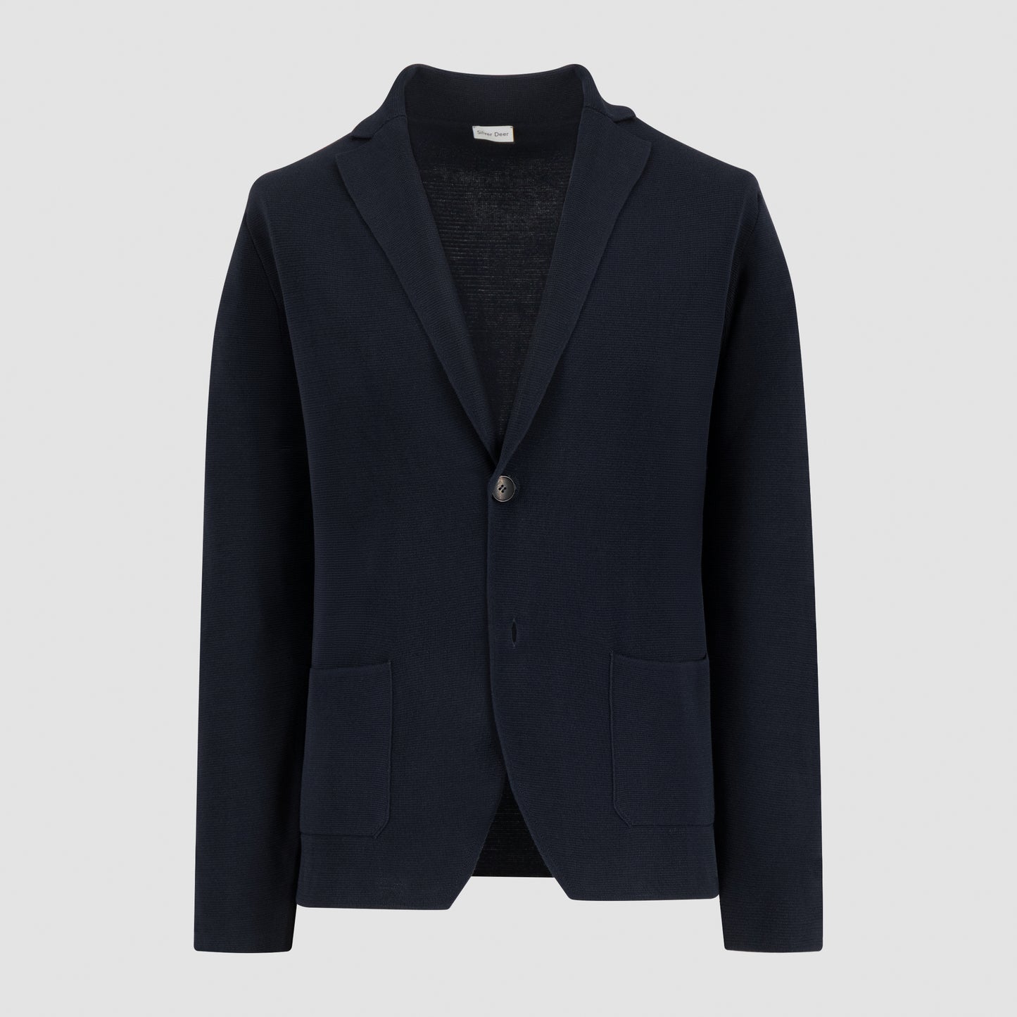 Knit Single Breasted Sportjacket Navy
