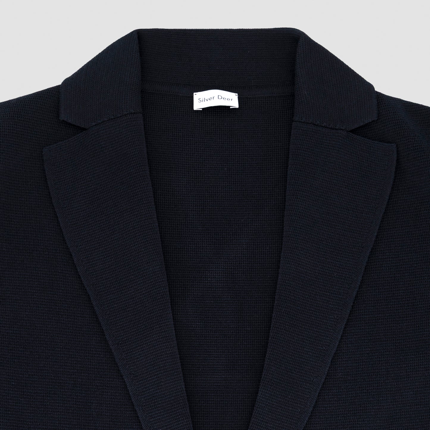 Knit Single Breasted Sportjacket Navy