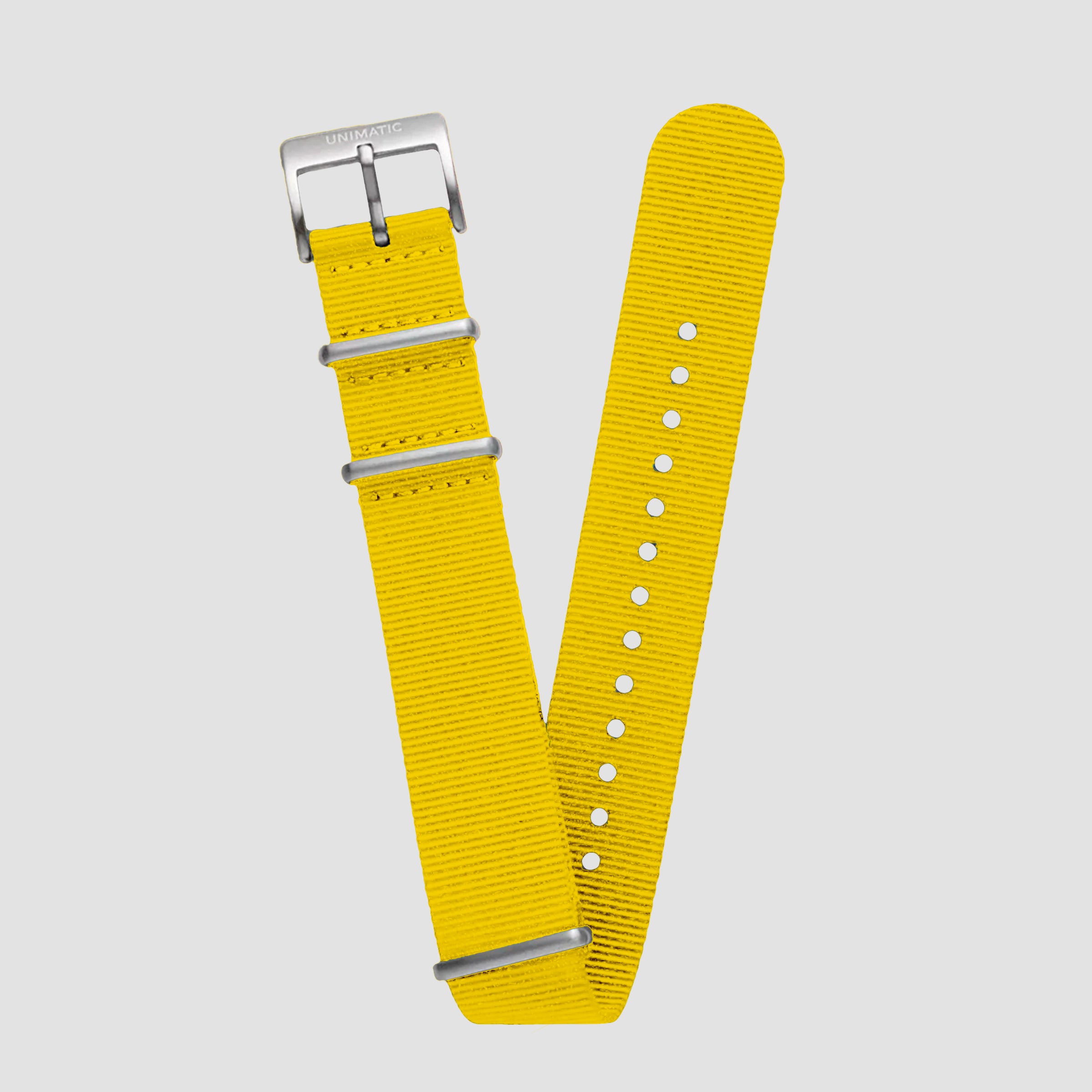 Metallic Strap Set Bold Nato Steel Strap set - 22MM – Silver Santa Fe