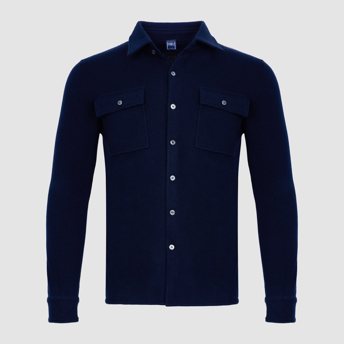 Sobrecamisa de cachemir - Azul marino