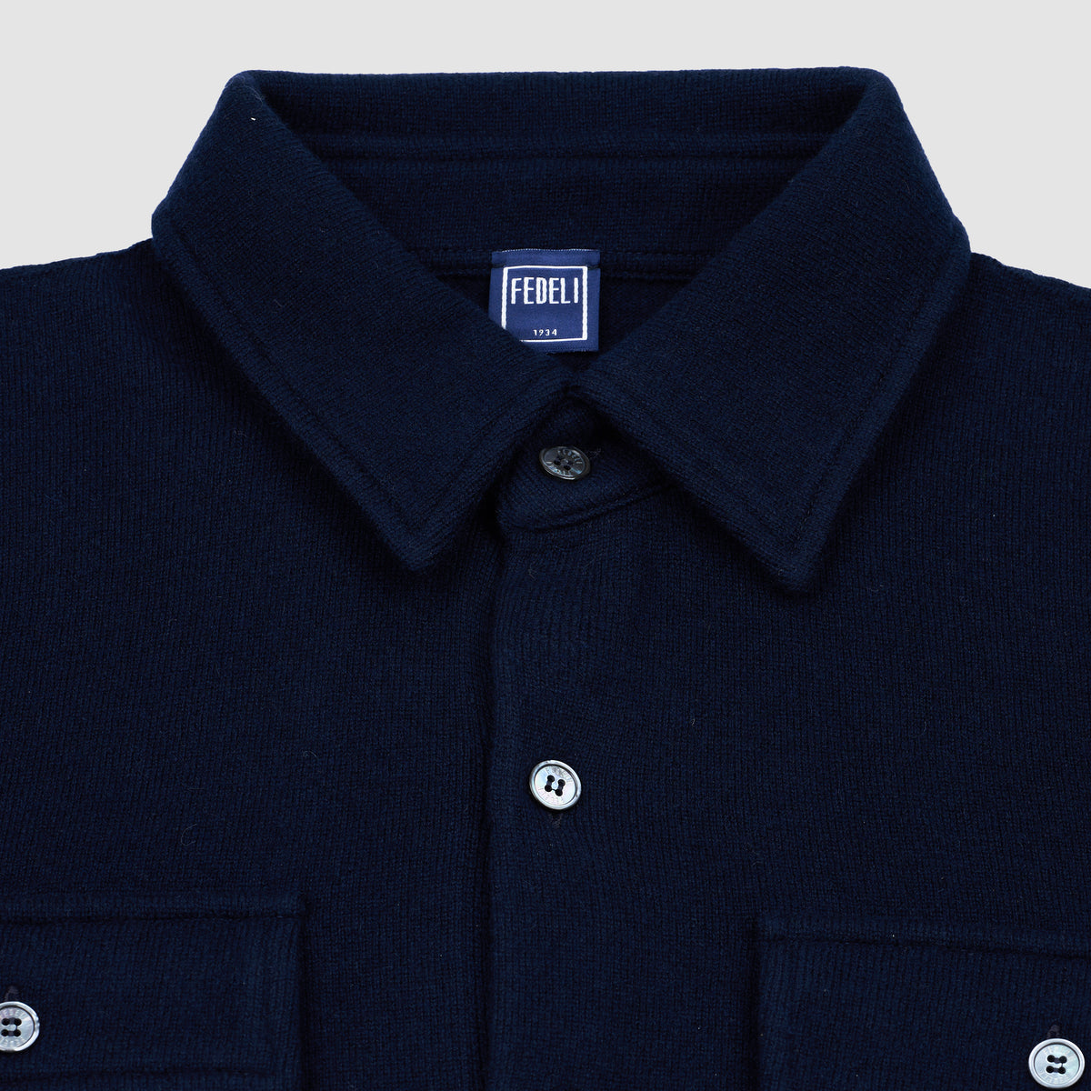 Sobrecamisa de cachemir - Azul marino