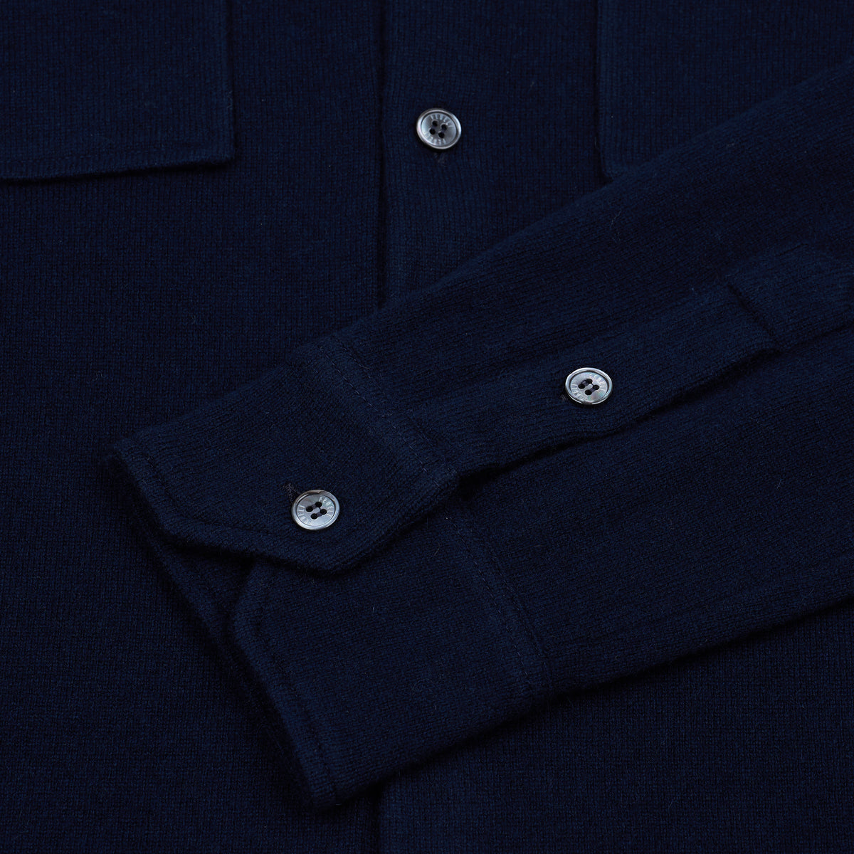 Sobrecamisa de cachemir - Azul marino