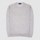 Cashmere Silk Crewneck Sweater Light Grey