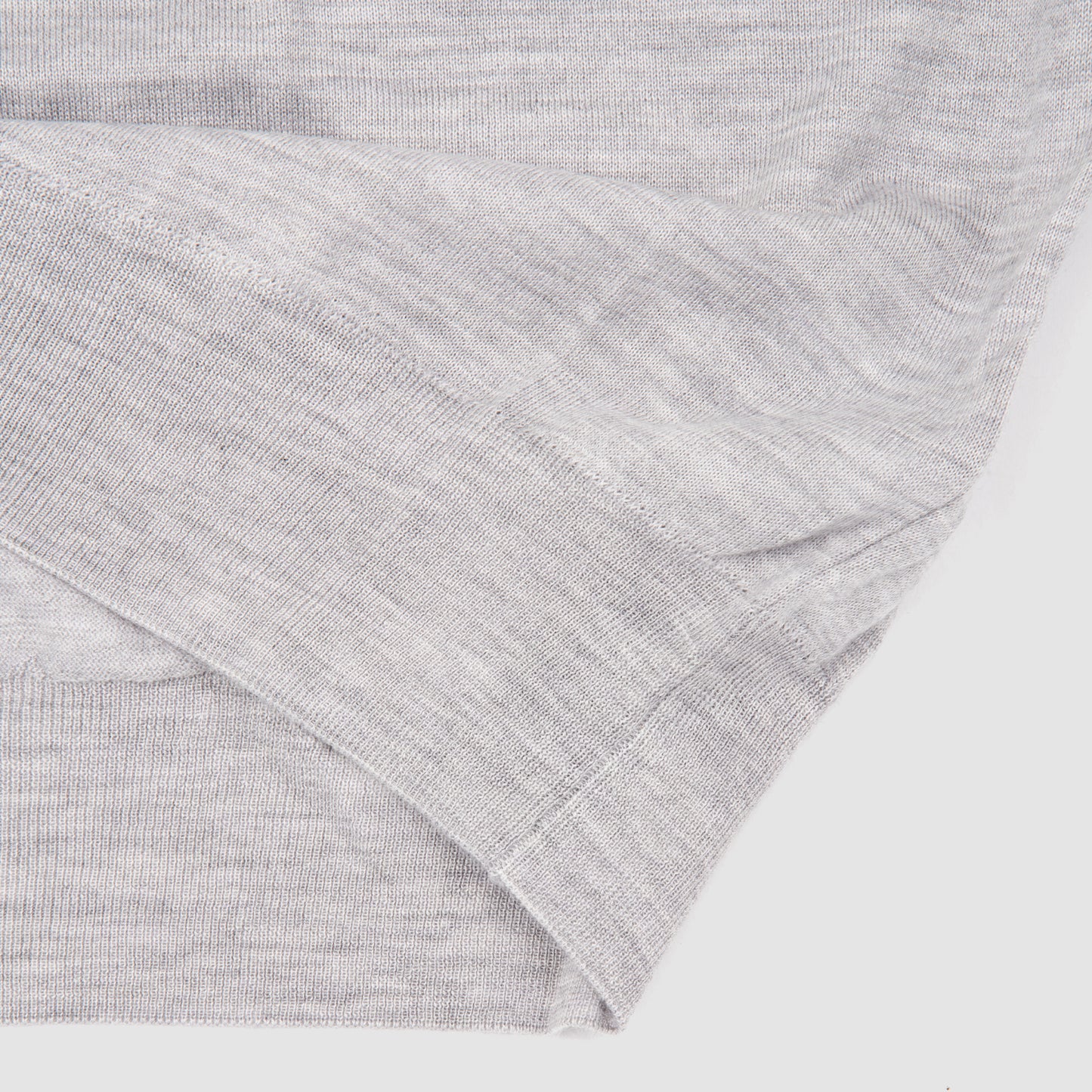 Cashmere Silk Crewneck Sweater Light Grey