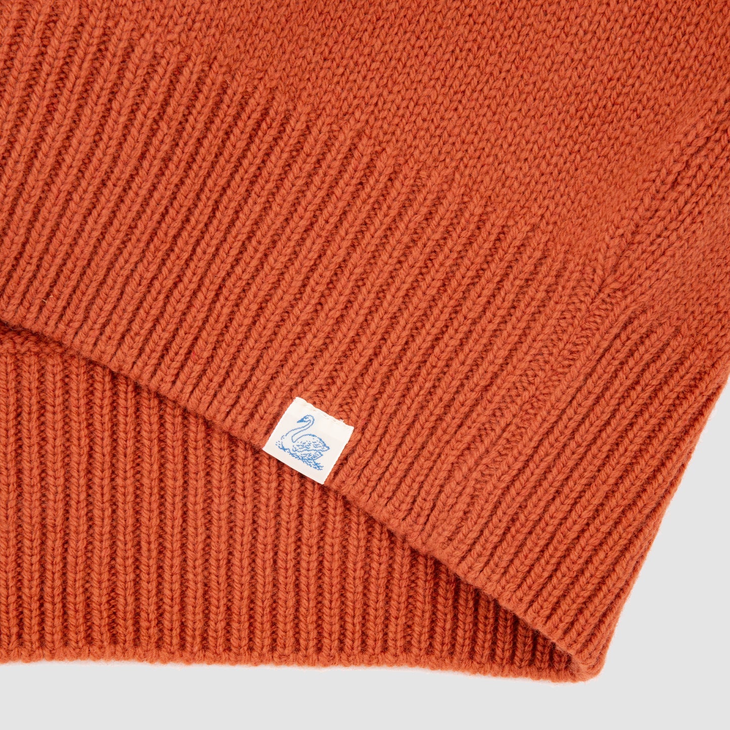 Merino Cashmere Blend Relaxed Fit Vest Rust