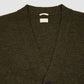 Wool Cardigan Sweater Brown