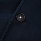 Mao Collar Cotton Jacket Dark Blue