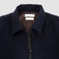 Wool Zip Bomber Dark Navy